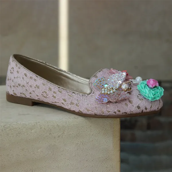 Pink Facy Pumps for Ladies