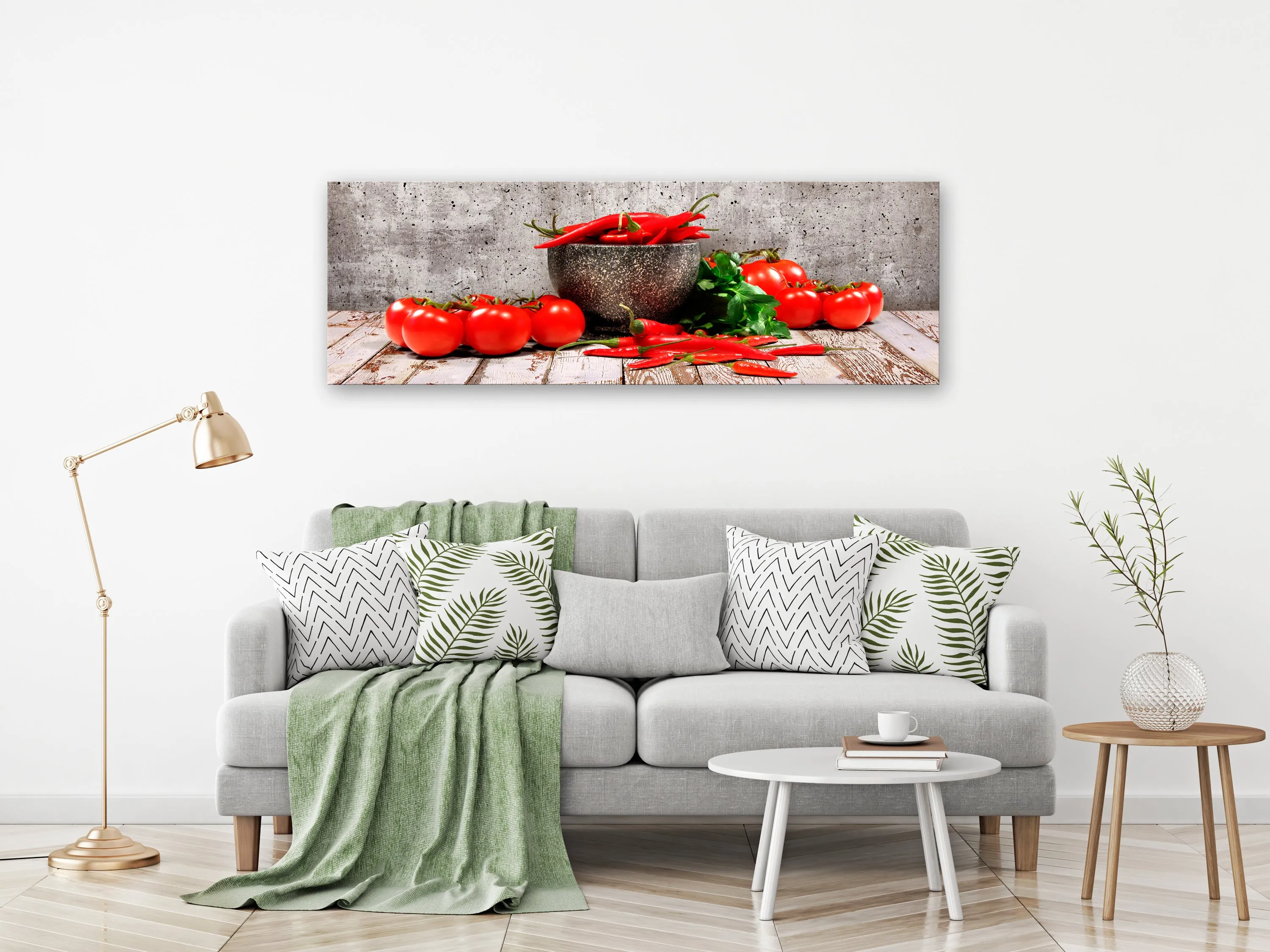 Quadro Red Vegetables (1 Part) Concrete Narrow