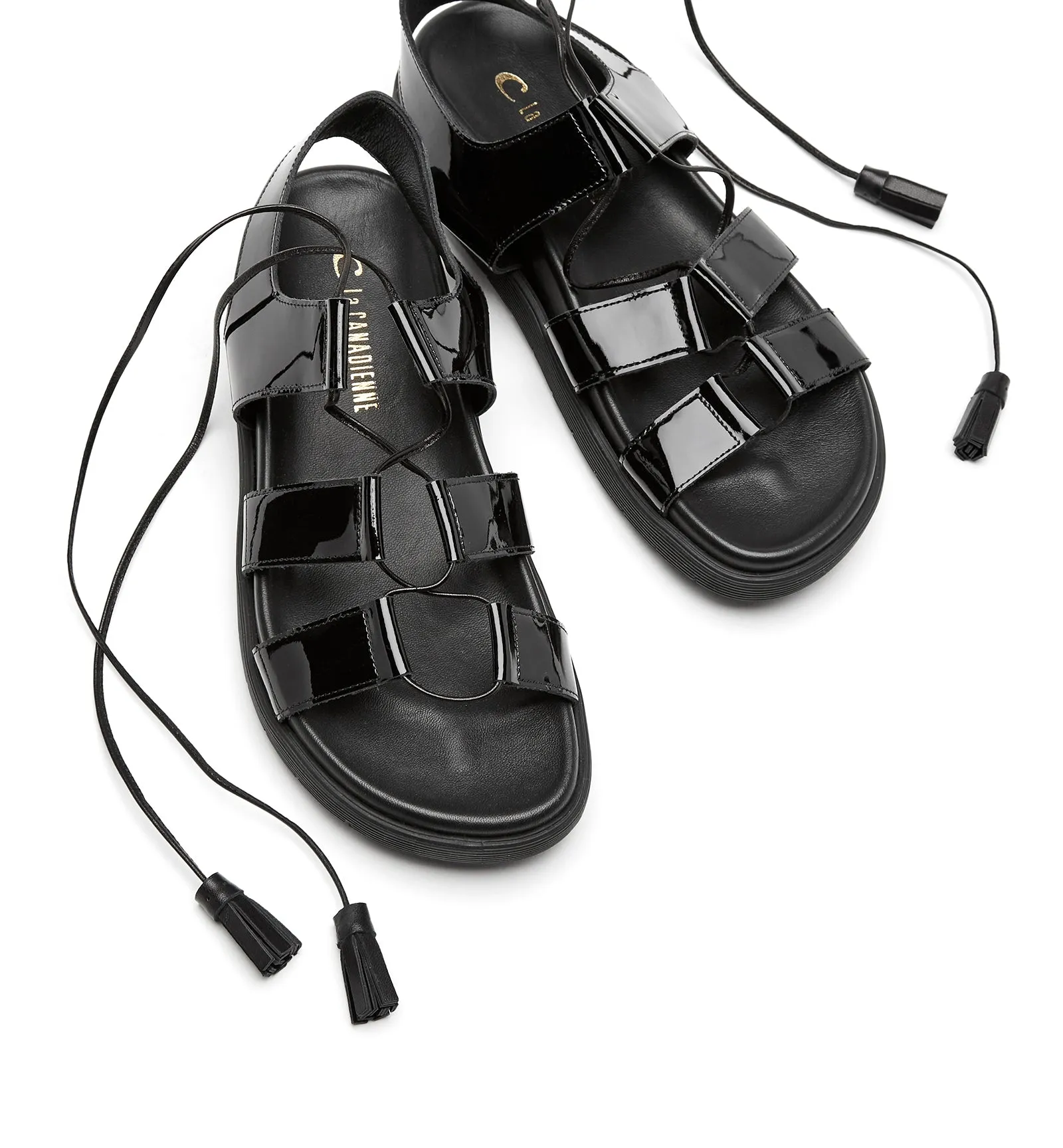 RAMBLER PATENT LEATHER SANDAL