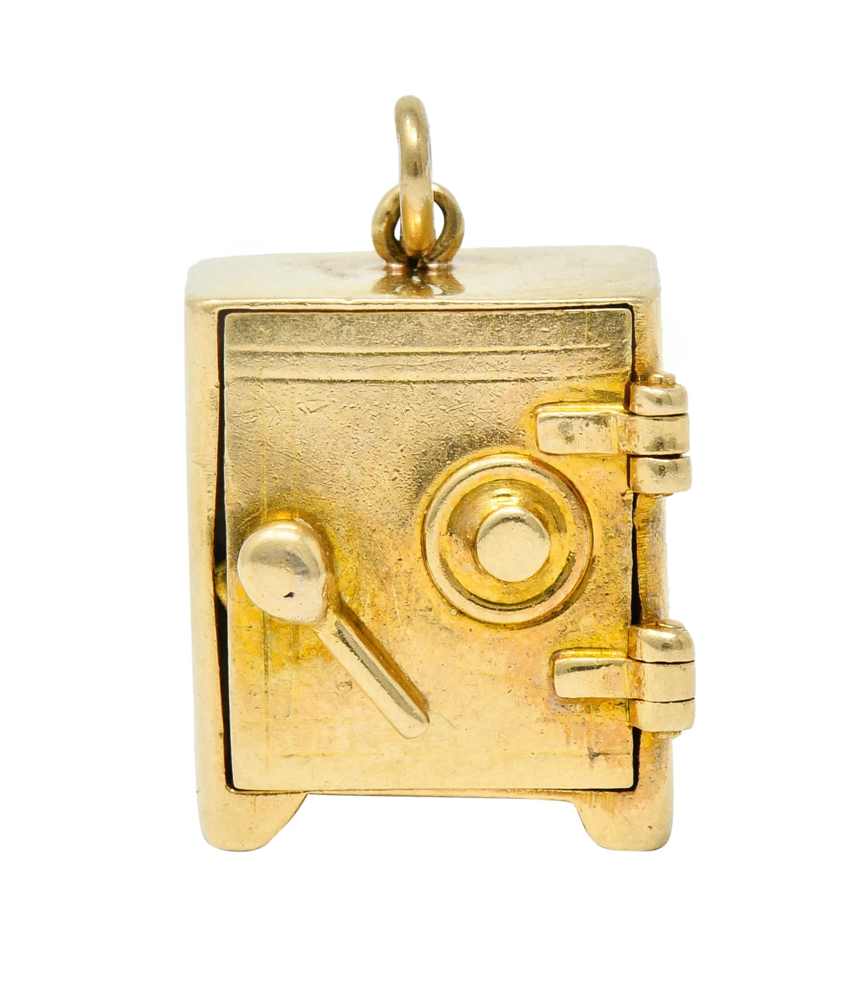 Retro 14 Karat Gold Functional Safe Charm Circa 1940