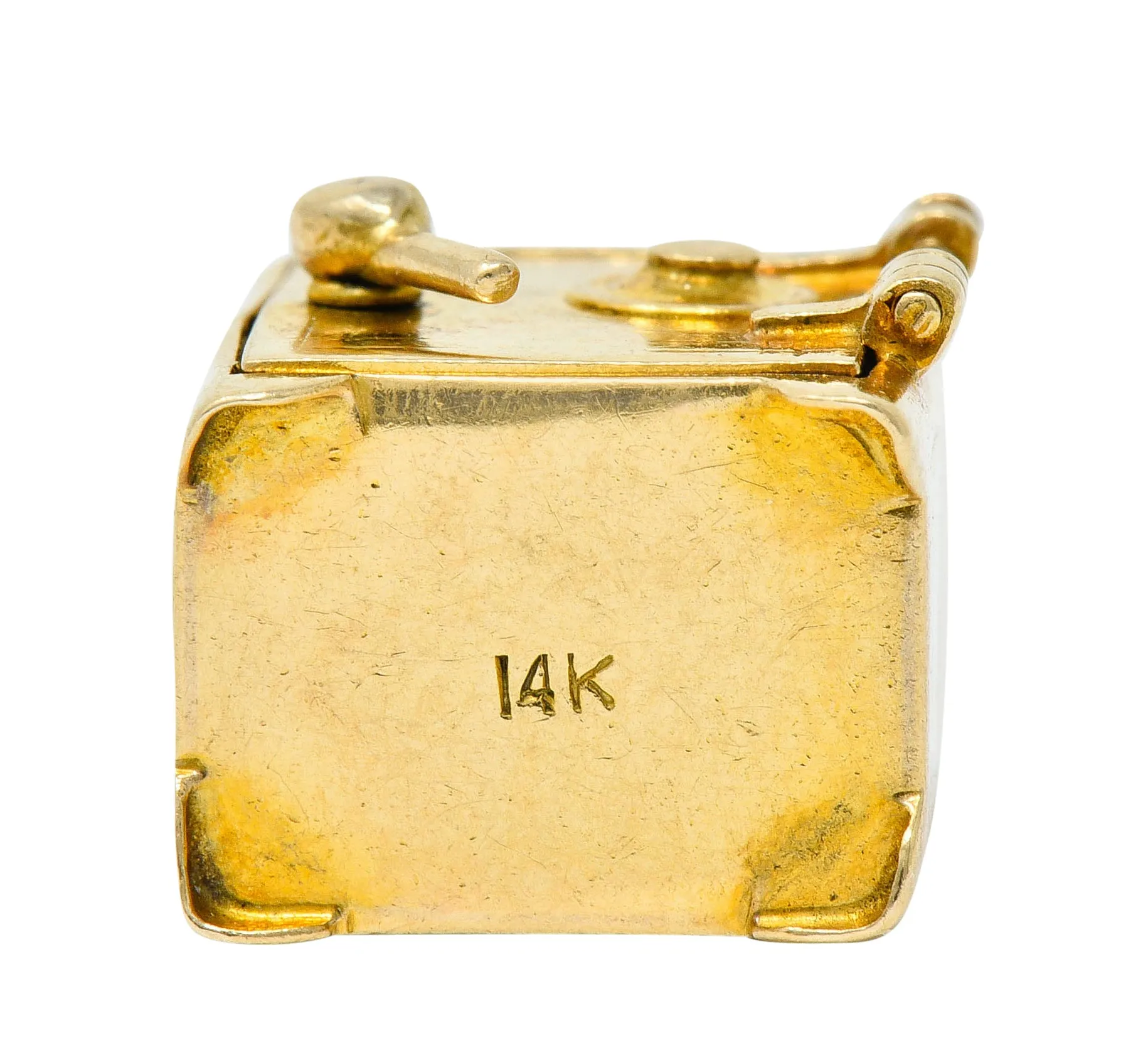 Retro 14 Karat Gold Functional Safe Charm Circa 1940