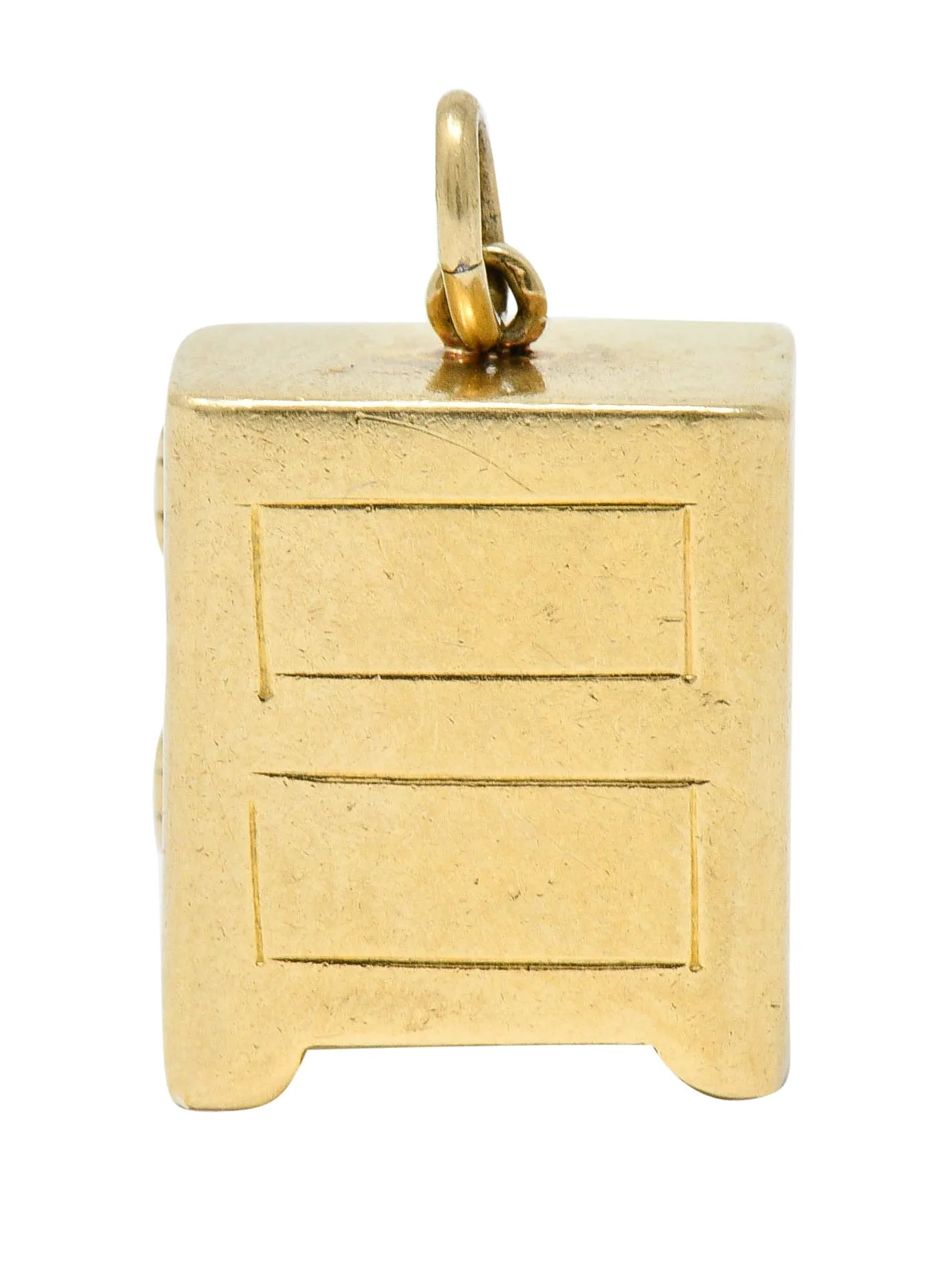 Retro 14 Karat Gold Functional Safe Charm Circa 1940