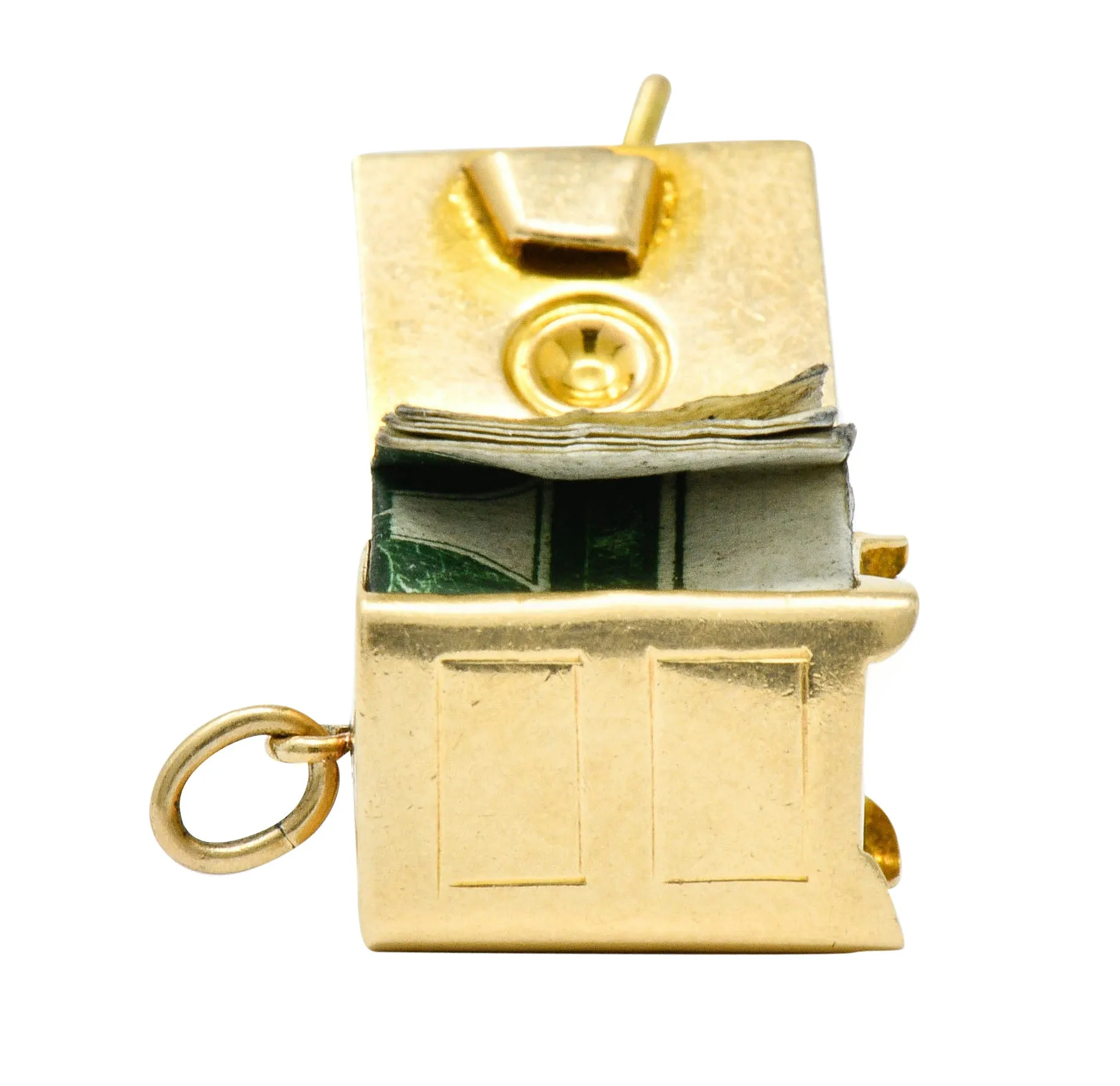 Retro 14 Karat Gold Functional Safe Charm Circa 1940