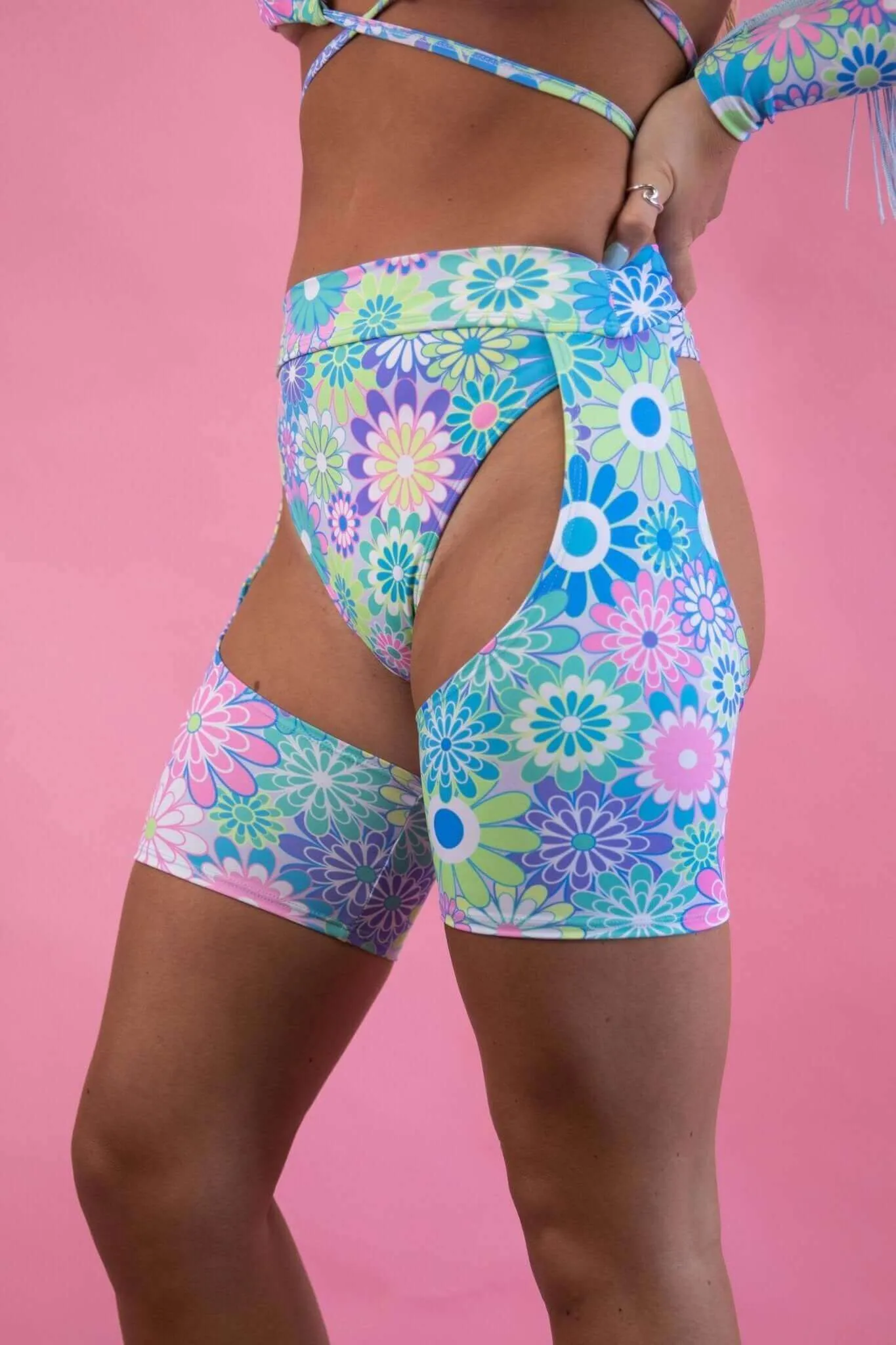 Retro Bloom Chaps