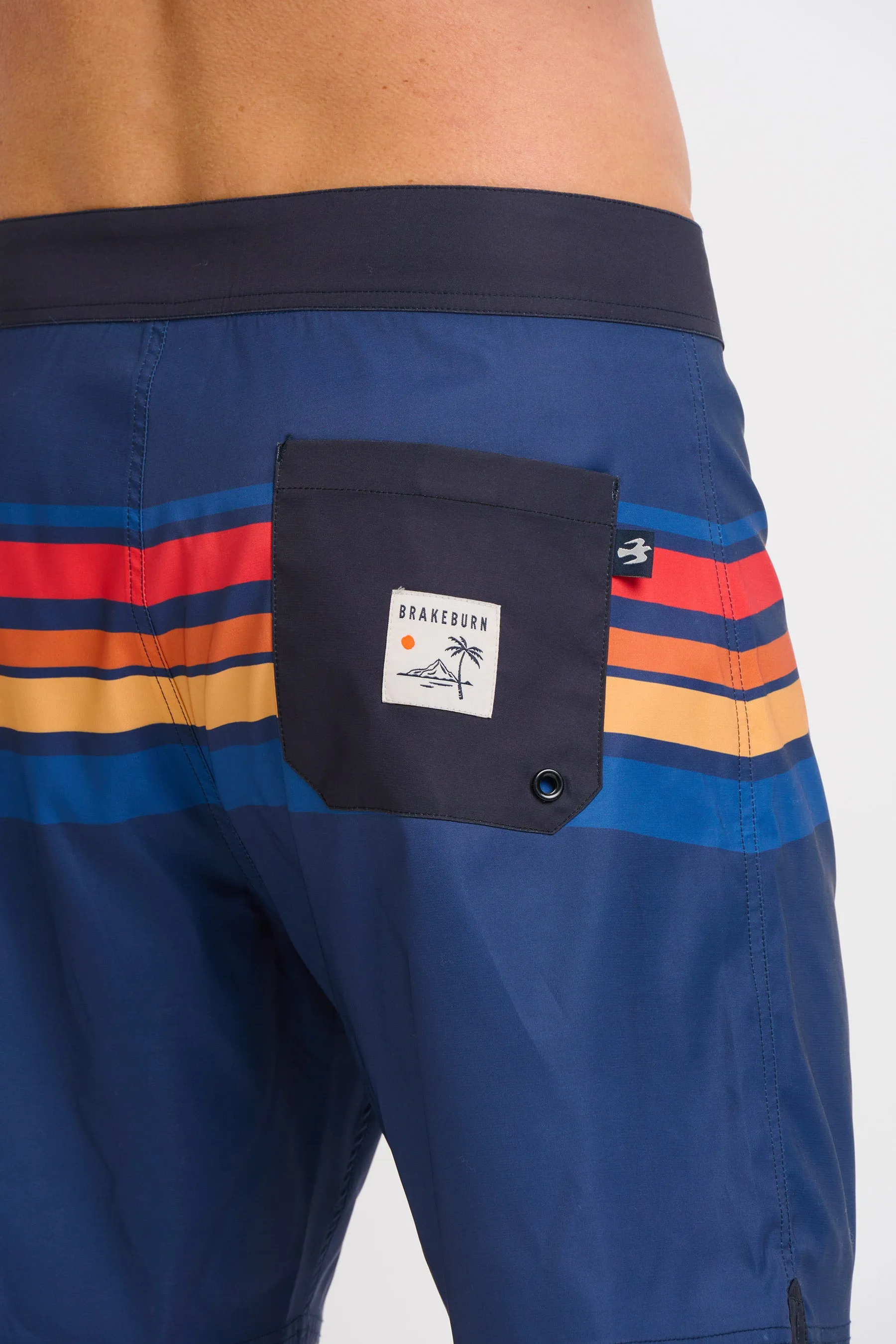 Retro Stripe Boardshorts