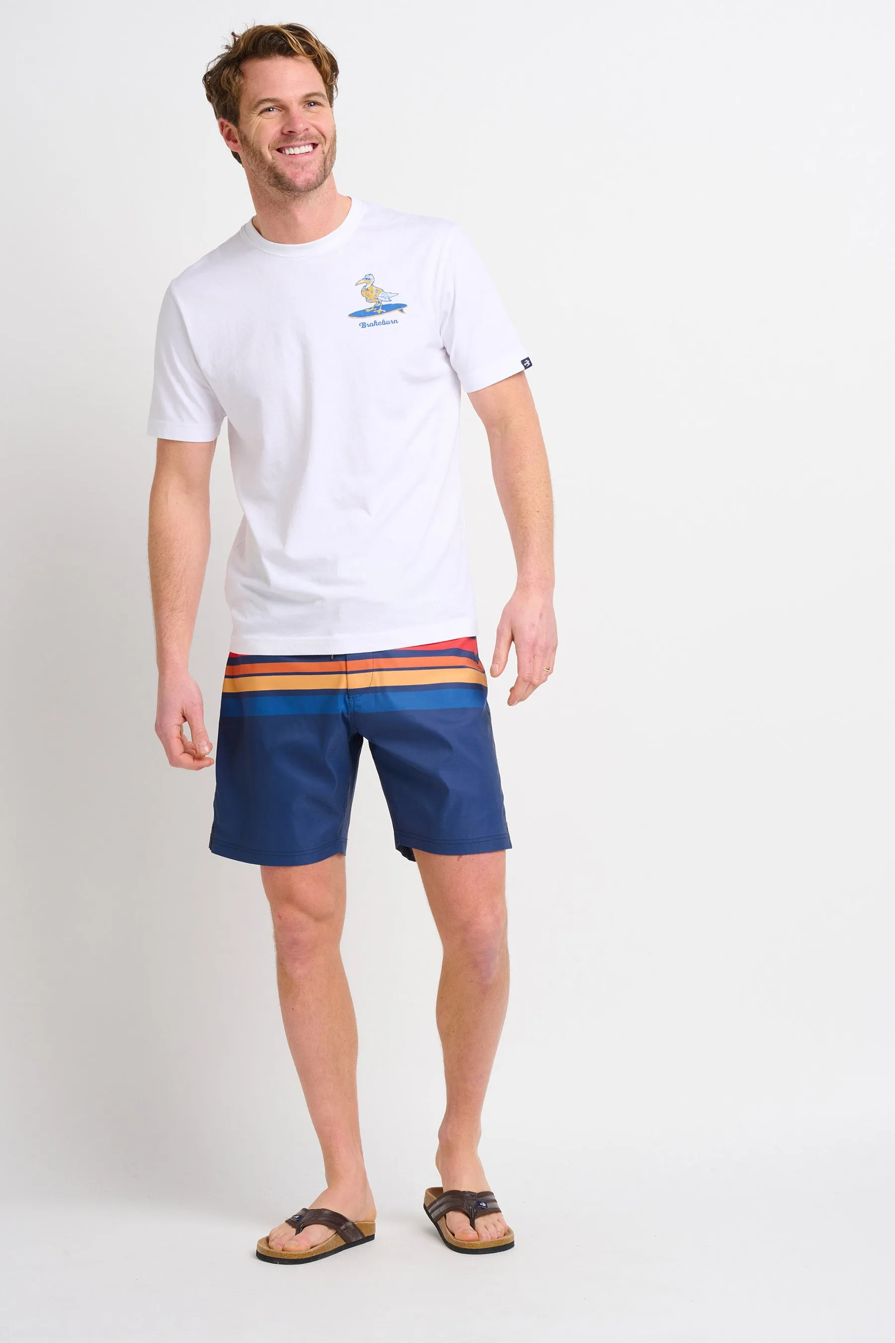 Retro Stripe Boardshorts