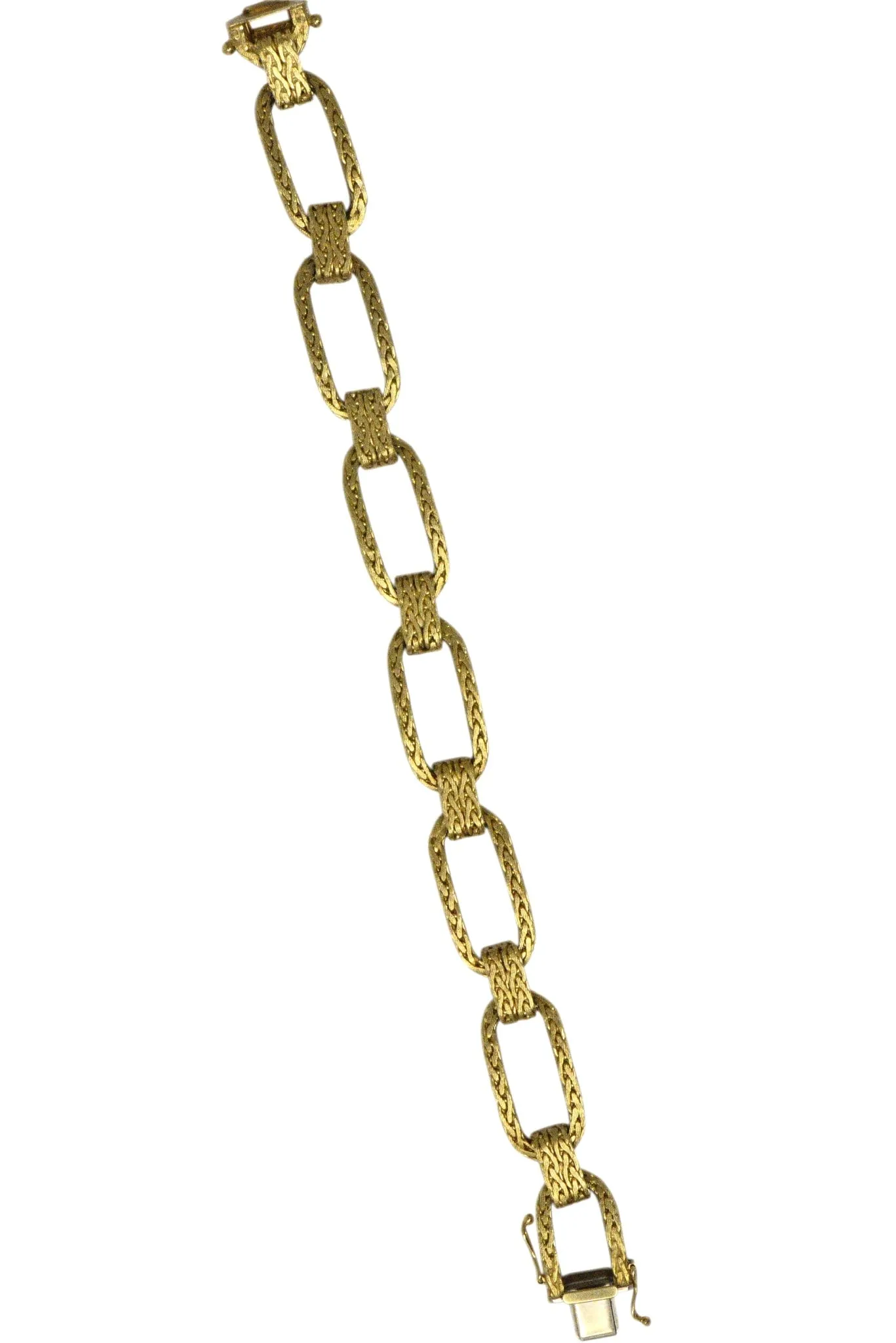 Retro Unoaerre 18 Karat Yellow Gold Link Bracelet