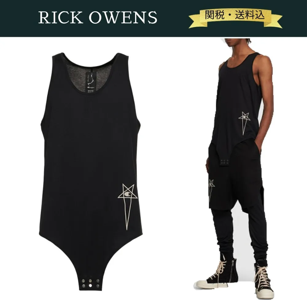 RICK OWENS  |Cotton Logo Designers Tanks