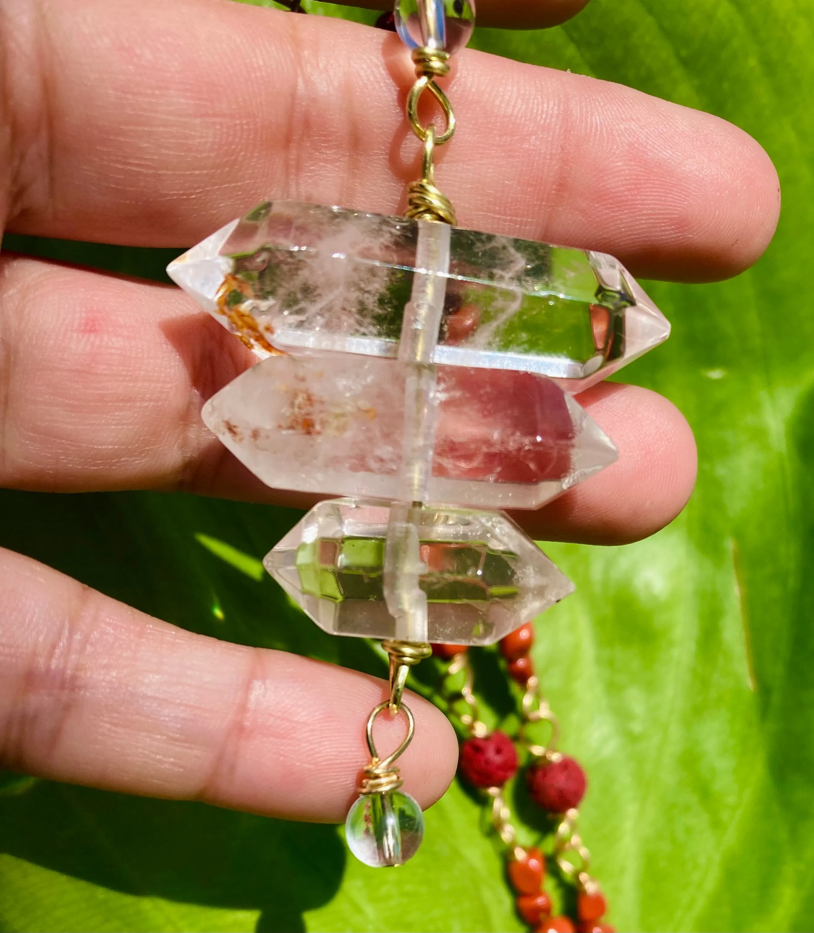 Root Chakra Pyramid Necklace