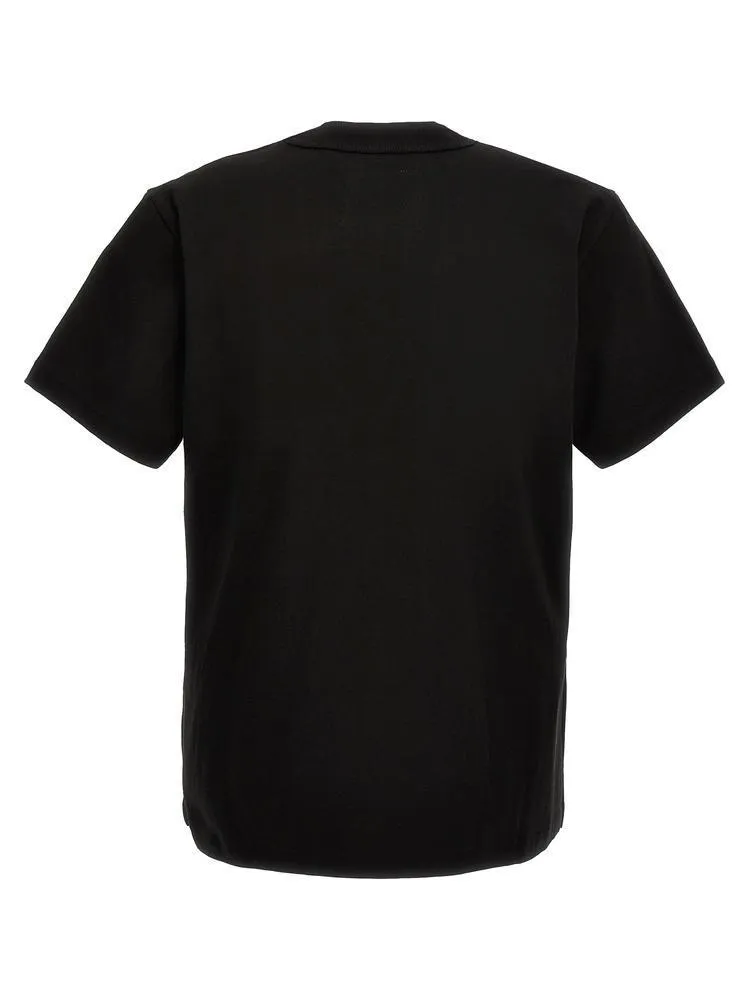 sacai  |Crew Neck Plain Cotton Short Sleeves Logo Designers