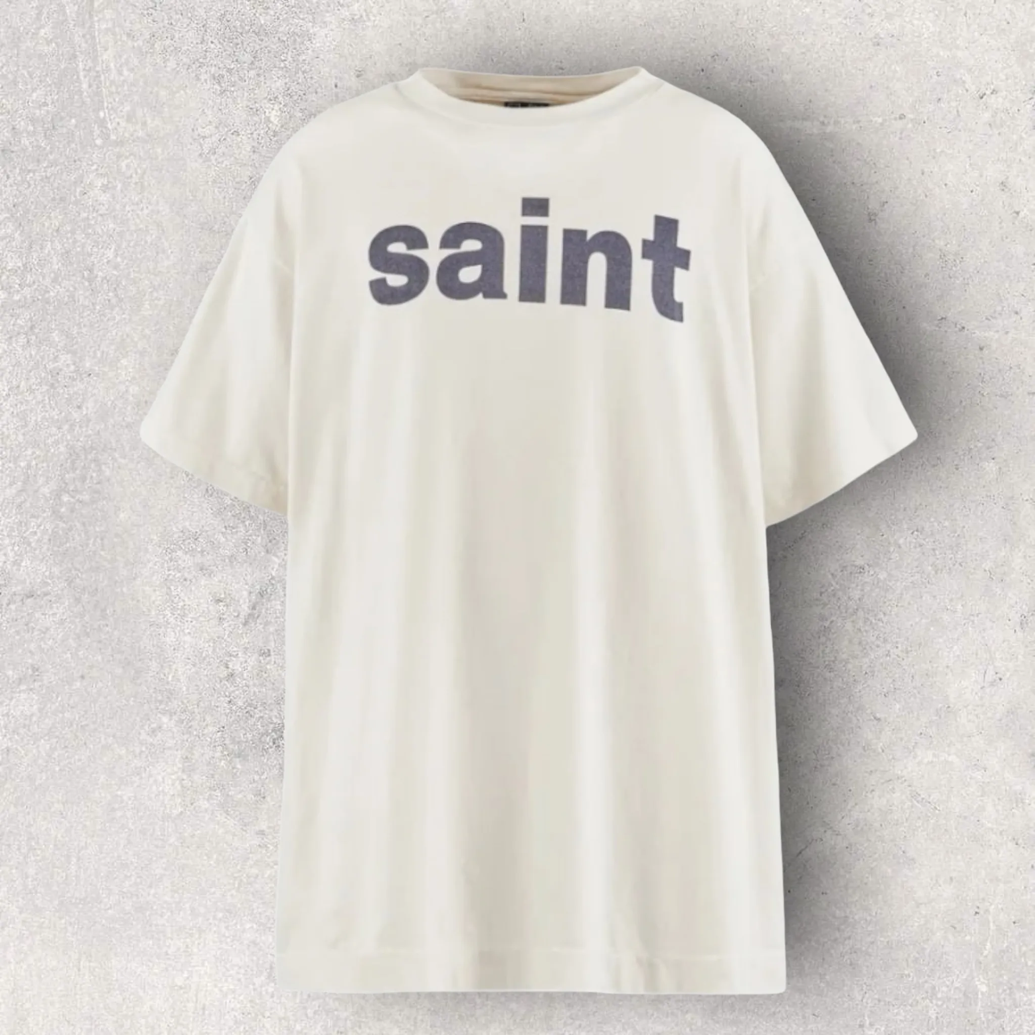 Saint Mxxxxxx  |Unisex Street Style U-Neck Plain Cotton Short Sleeves Logo