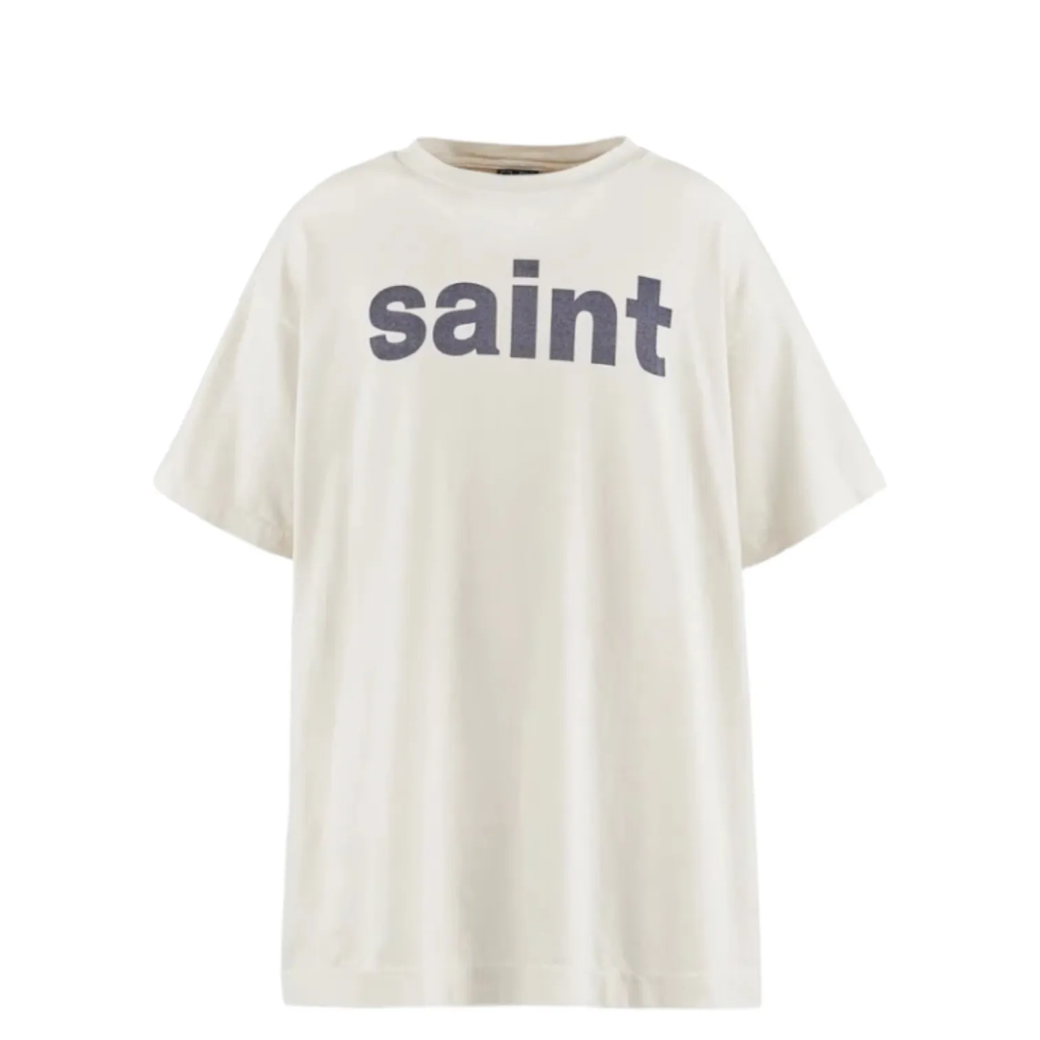 Saint Mxxxxxx  |Unisex Street Style U-Neck Plain Cotton Short Sleeves Logo