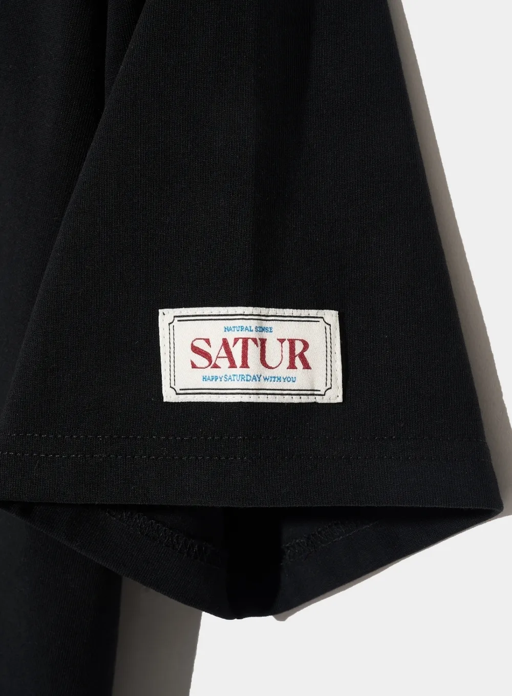 SATUR  |Street Style U-Neck Plain Cotton Short Sleeves