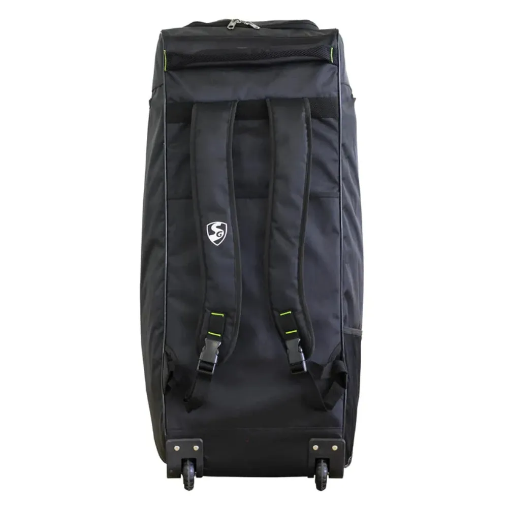 SG Jaffa Wheelie Duffle Cricket Kit Bag (Black/Yellow)