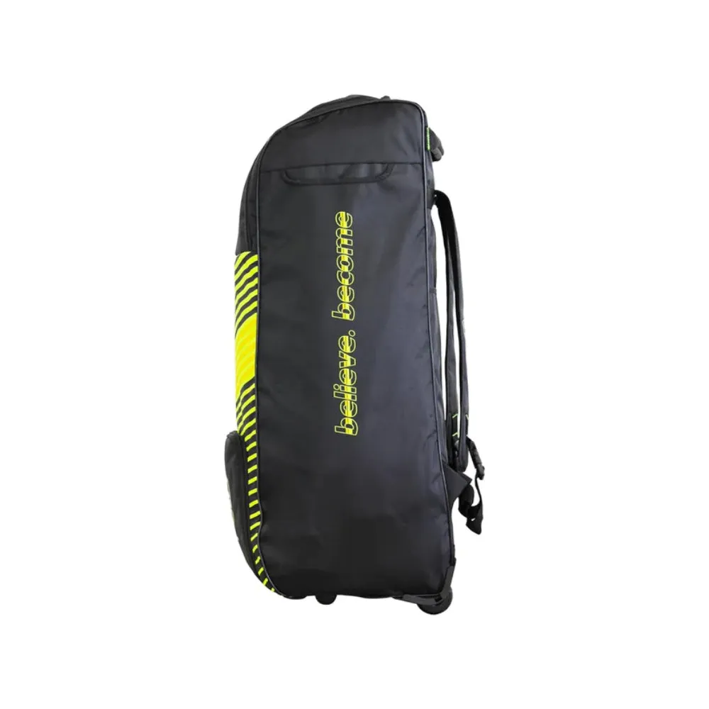 SG Jaffa Wheelie Duffle Cricket Kit Bag (Black/Yellow)