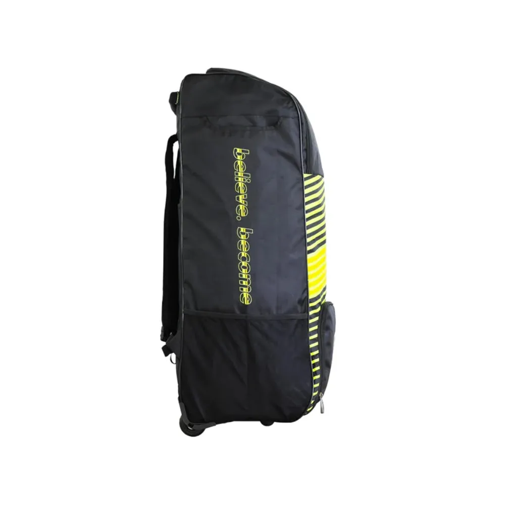 SG Jaffa Wheelie Duffle Cricket Kit Bag (Black/Yellow)