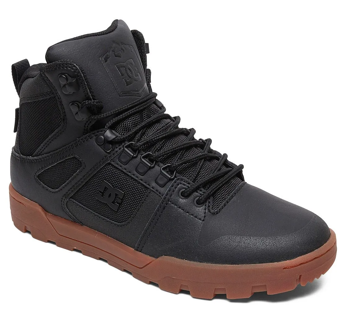 shoes DC Pure High -Top WR Boot - BGM/Black/Gum - men´s