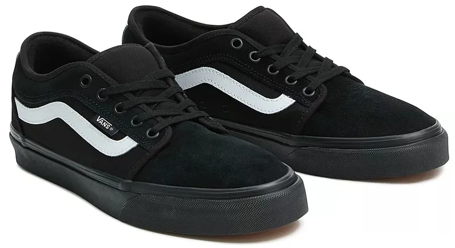 shoes Vans Chukka Low Sidestripe - Black/Black/White - men´s