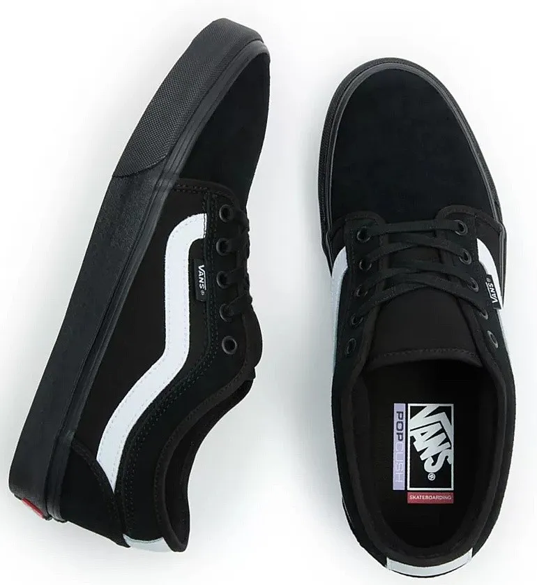 shoes Vans Chukka Low Sidestripe - Black/Black/White - men´s