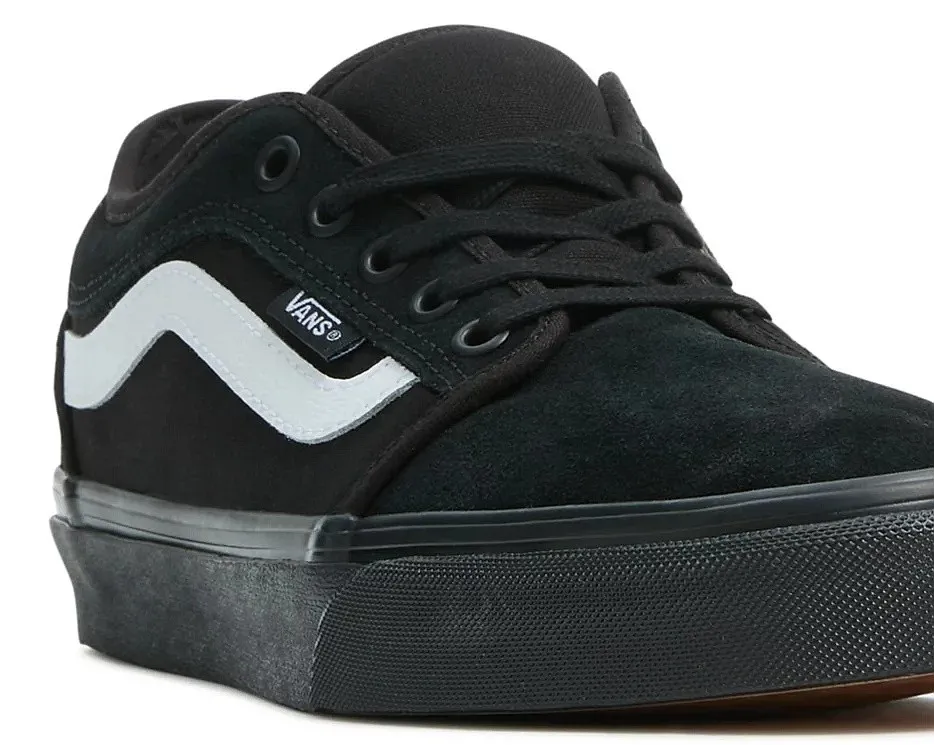 shoes Vans Chukka Low Sidestripe - Black/Black/White - men´s