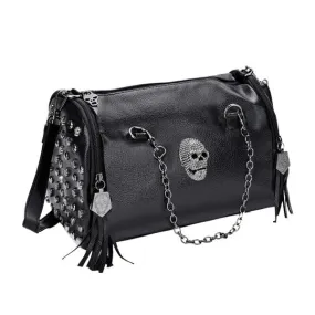 Skull Shoulder Tassel Bag