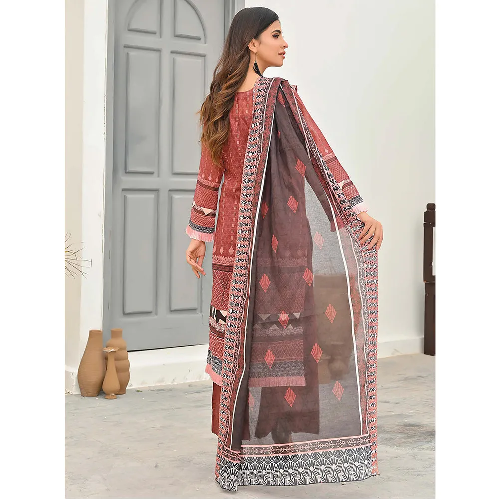 Sophia Lawn Printed Embroidered Unstitched 3Pcs Suit - 2