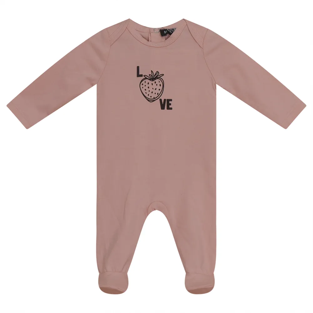 Space Grey Pink Printed Stretchie