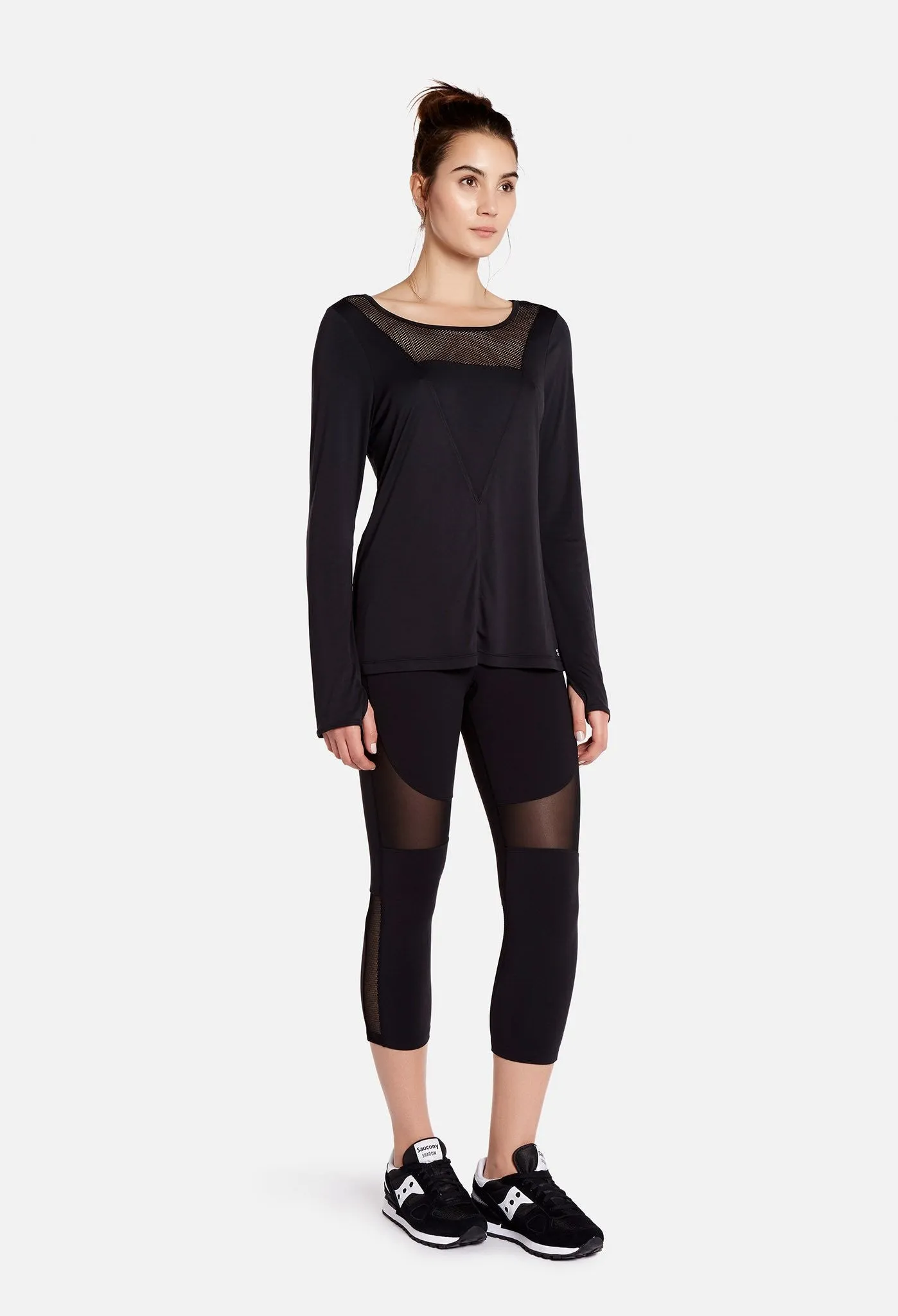 Splits59 Lake Performance Long Sleeve Tee Black