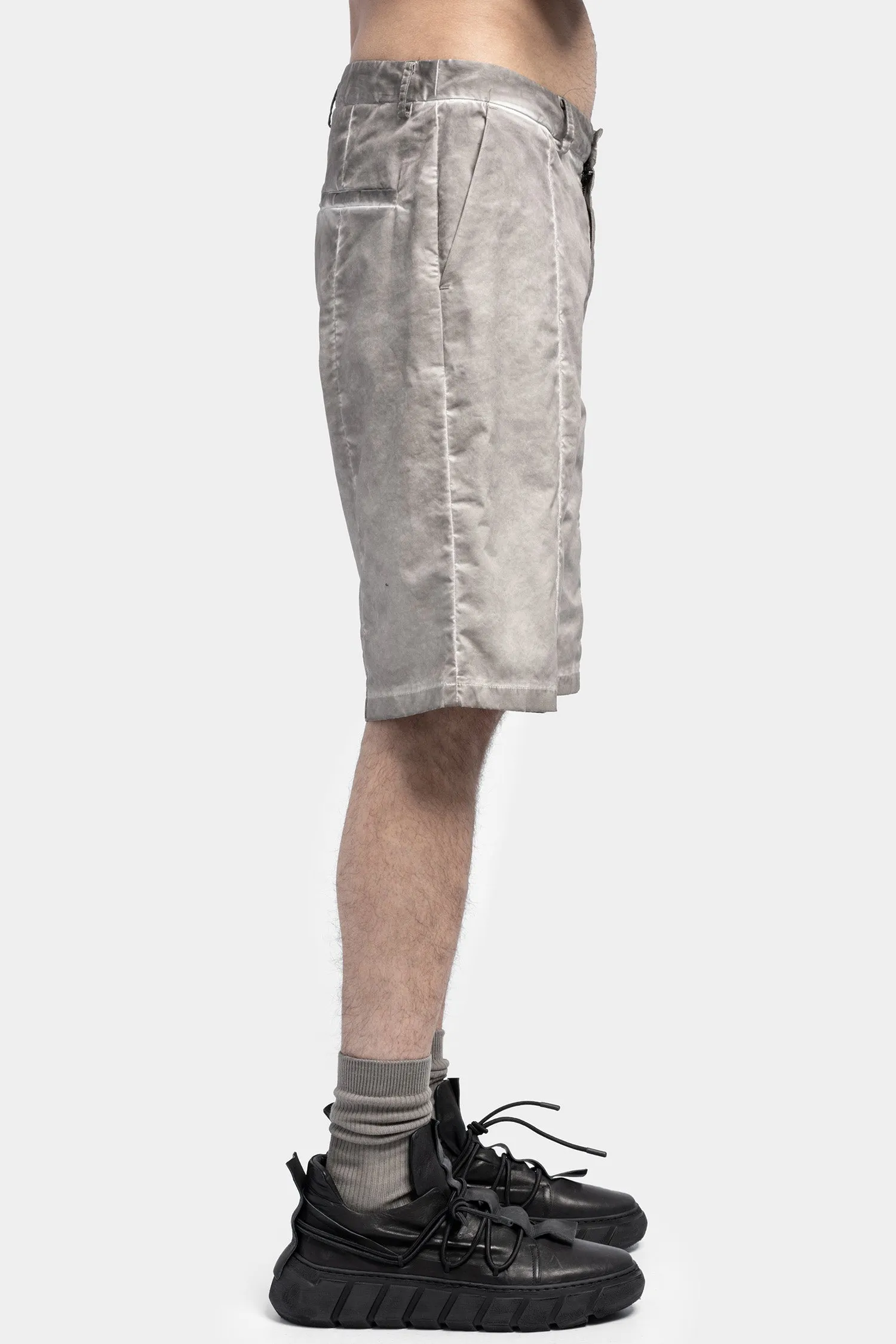 Stretch Cotton Shorts, Grey Metamorphose