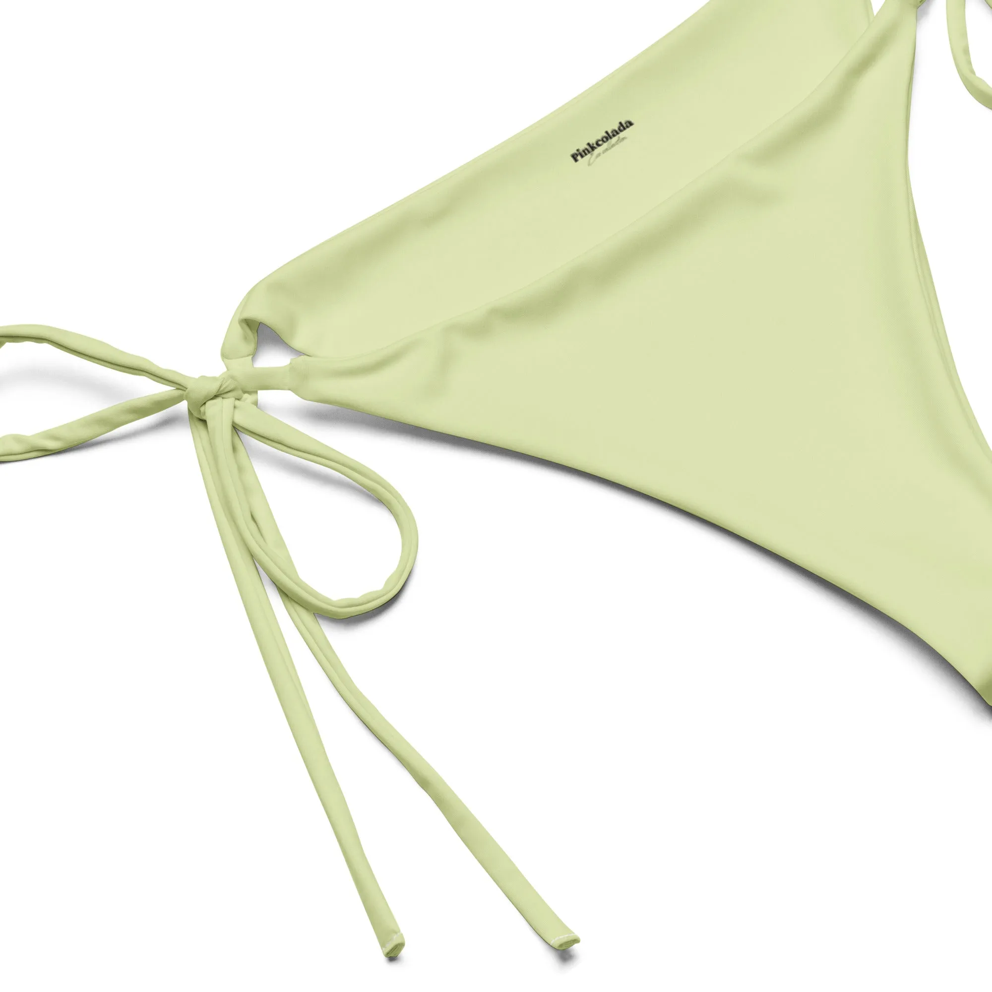 STRING BIKINI BOTTOM ECO - PASTEL LIME