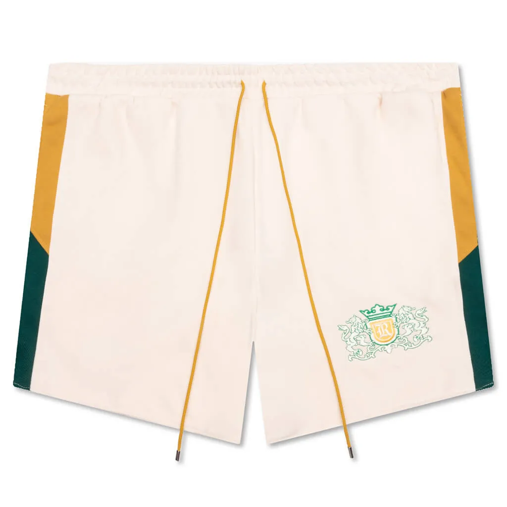 Tan Whinston Crest Short - Creme/Multi