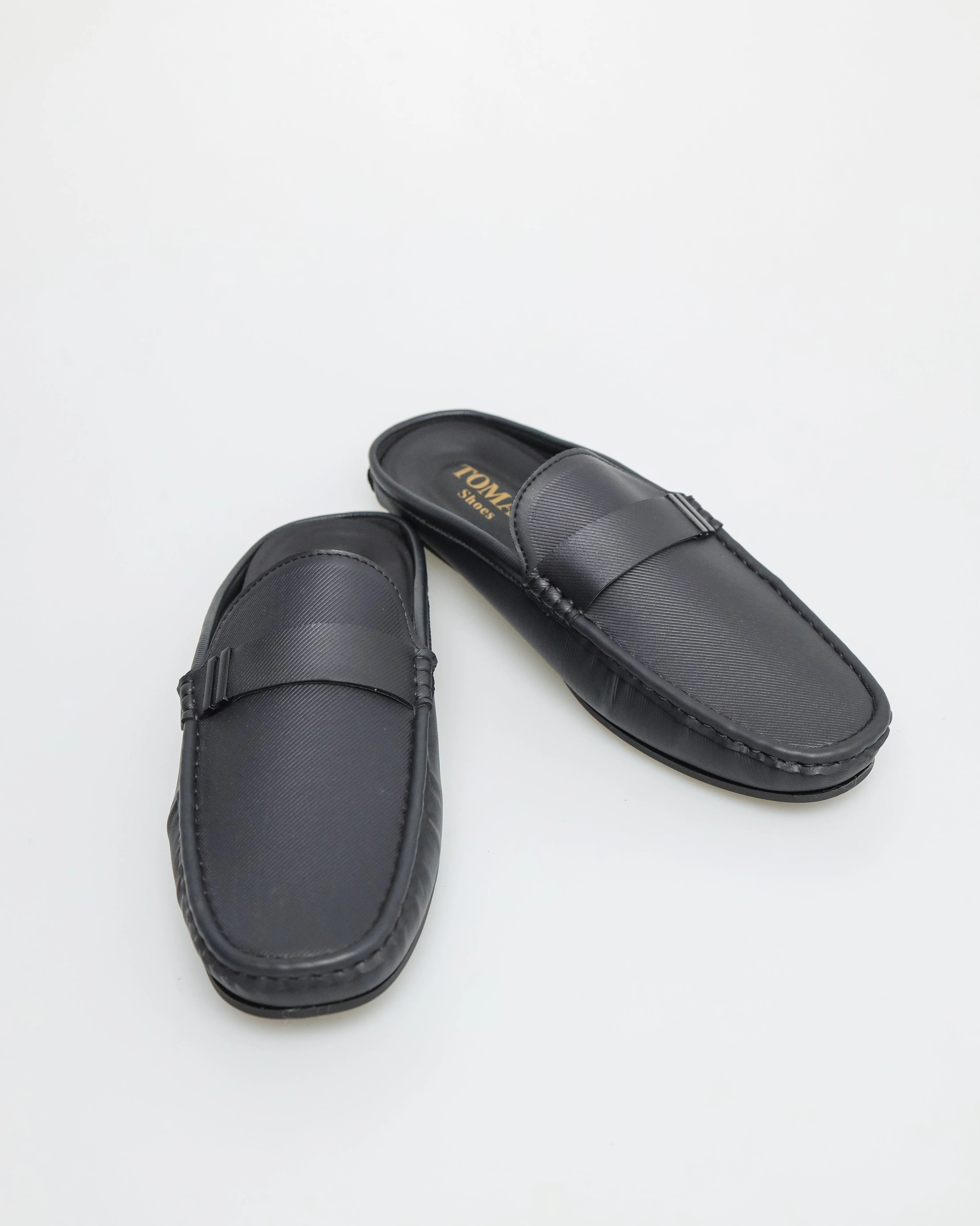 Tomaz C571 Men's Slip On Mules (Black)