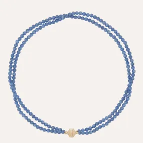 Victoire 4mm Kyanite Double Strand Mini Necklace