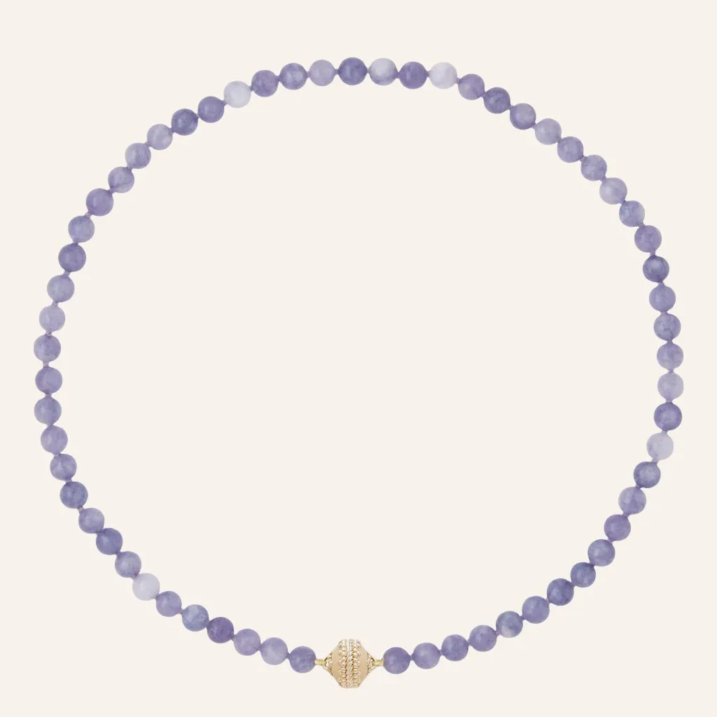 Victoire 6mm Lepidolite Mini Necklace