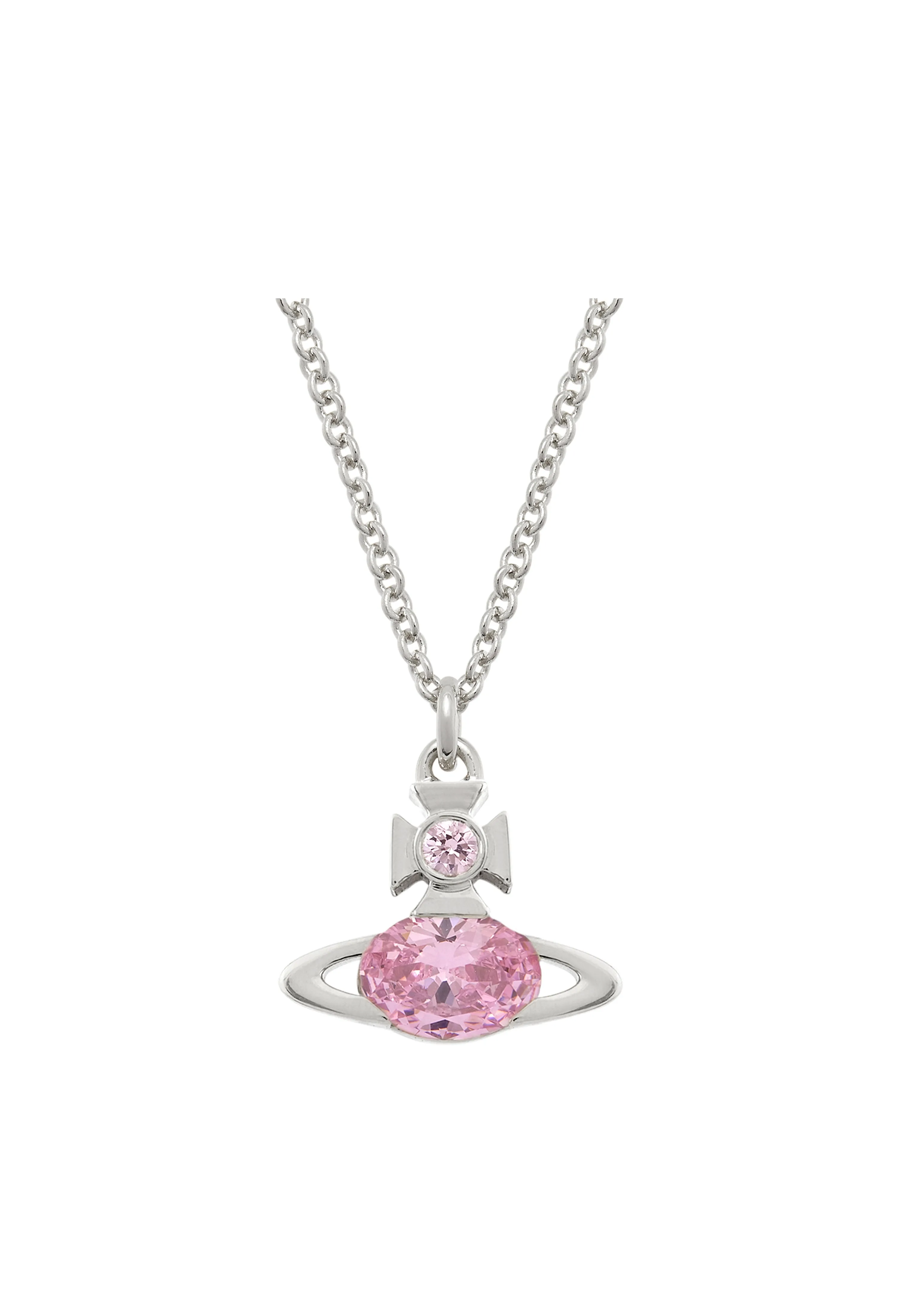 Vivienne Westwood Allie Light Pink Pendant Platinum Plated