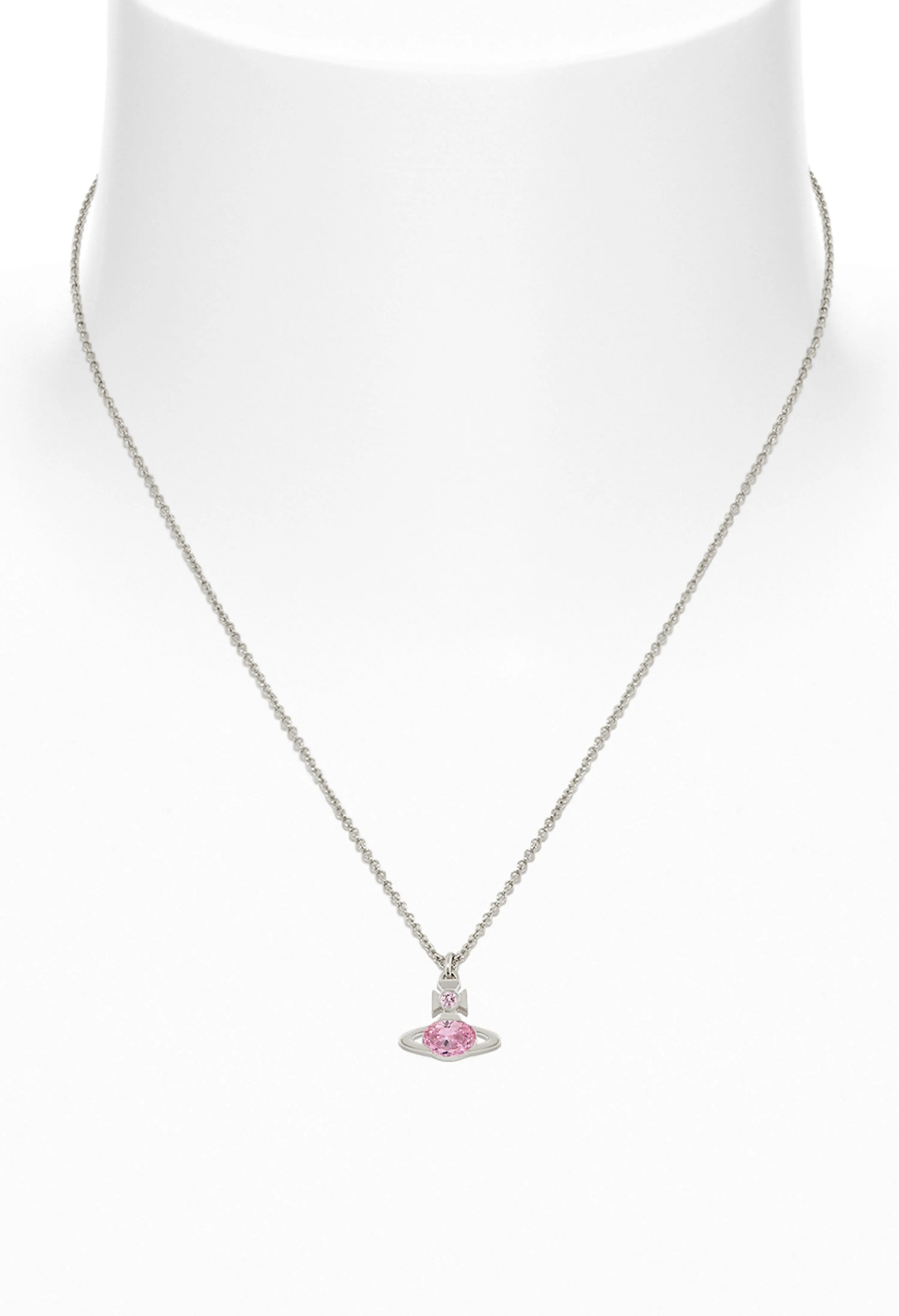 Vivienne Westwood Allie Light Pink Pendant Platinum Plated