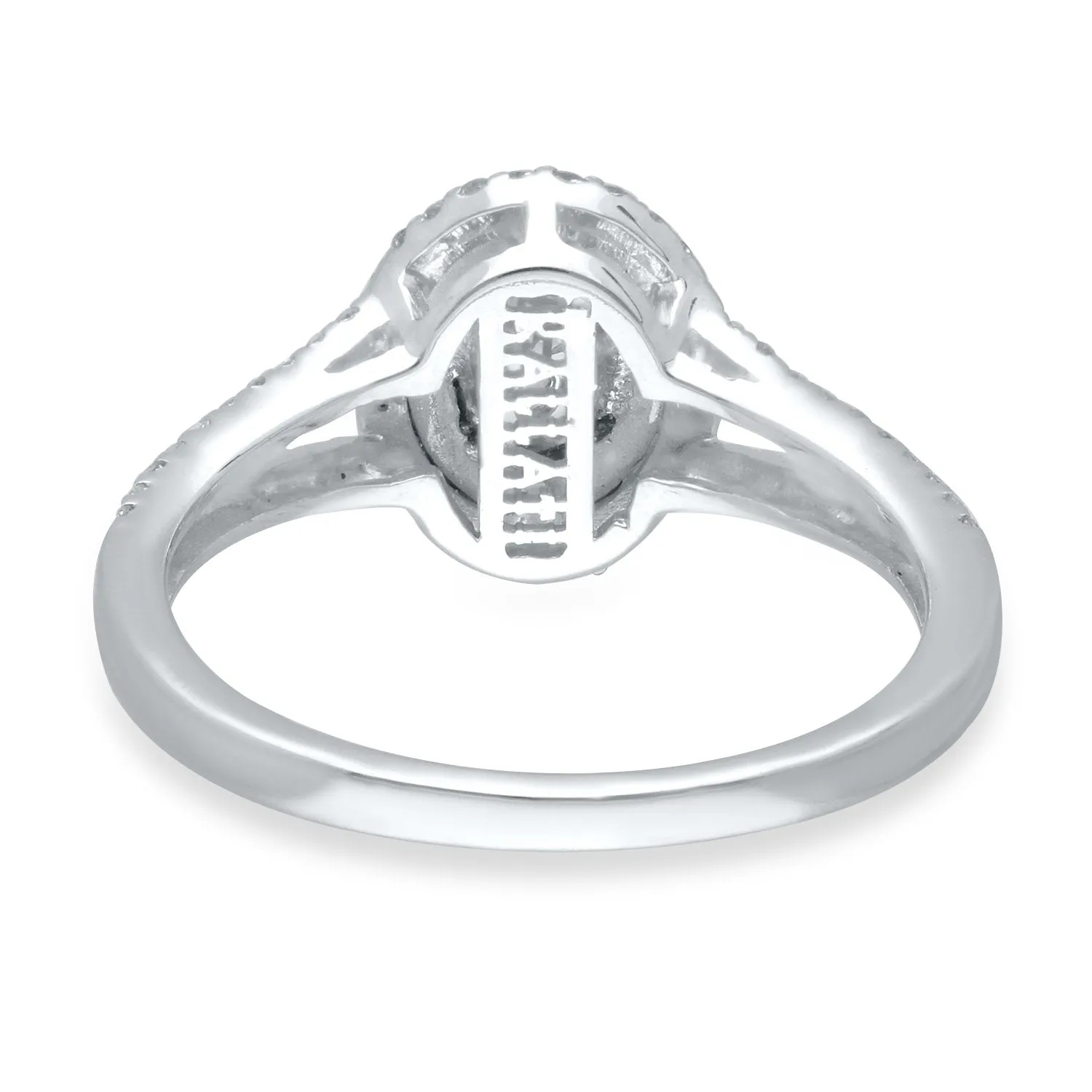 White Gold Sapphire & Diamond Infinite Ring