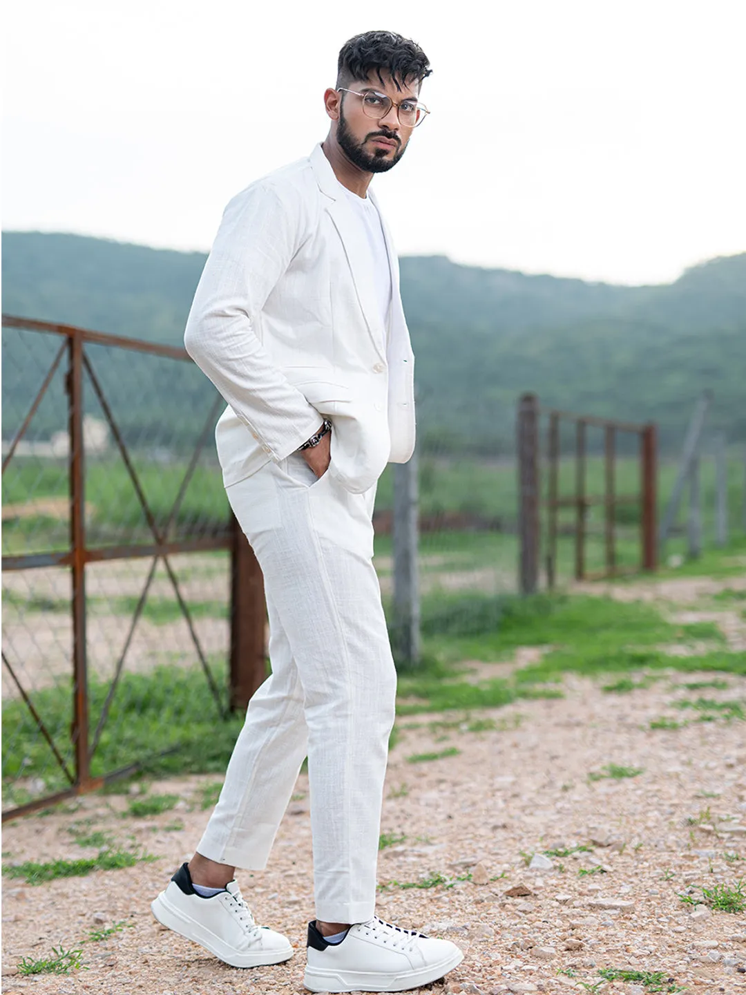 White Linen Suit