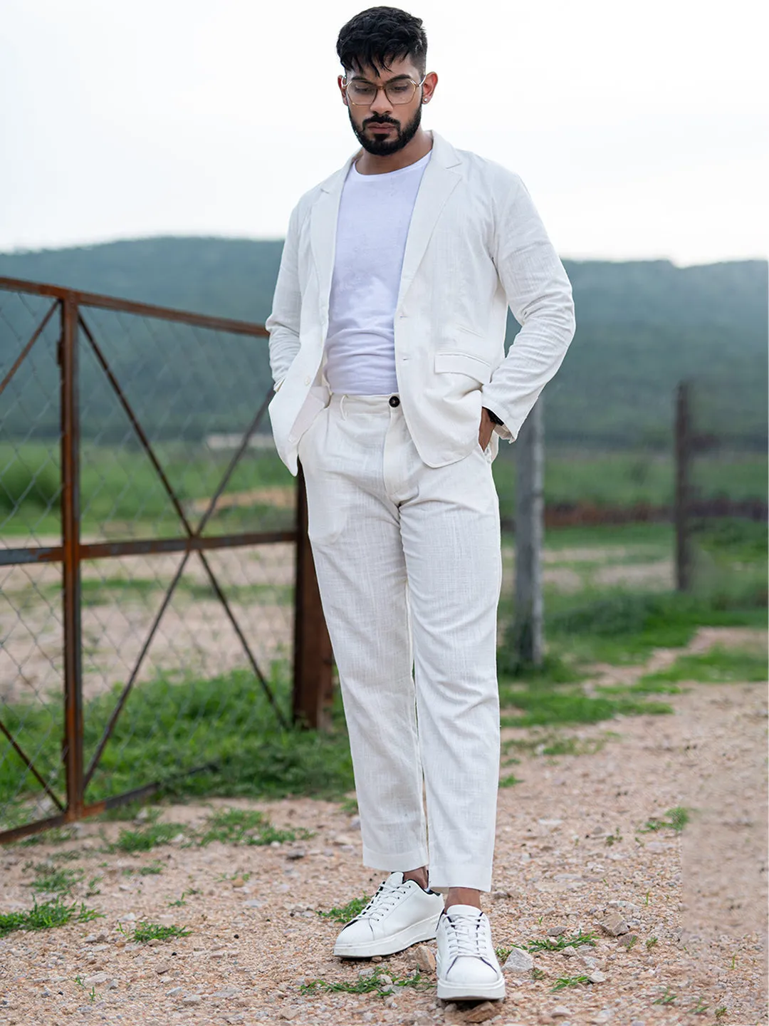 White Linen Suit