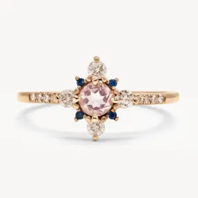 Winter Forest Morganite Ring