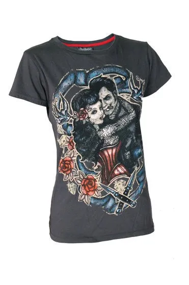 Women's T-Shirt Grey Tattoo Lover Grey