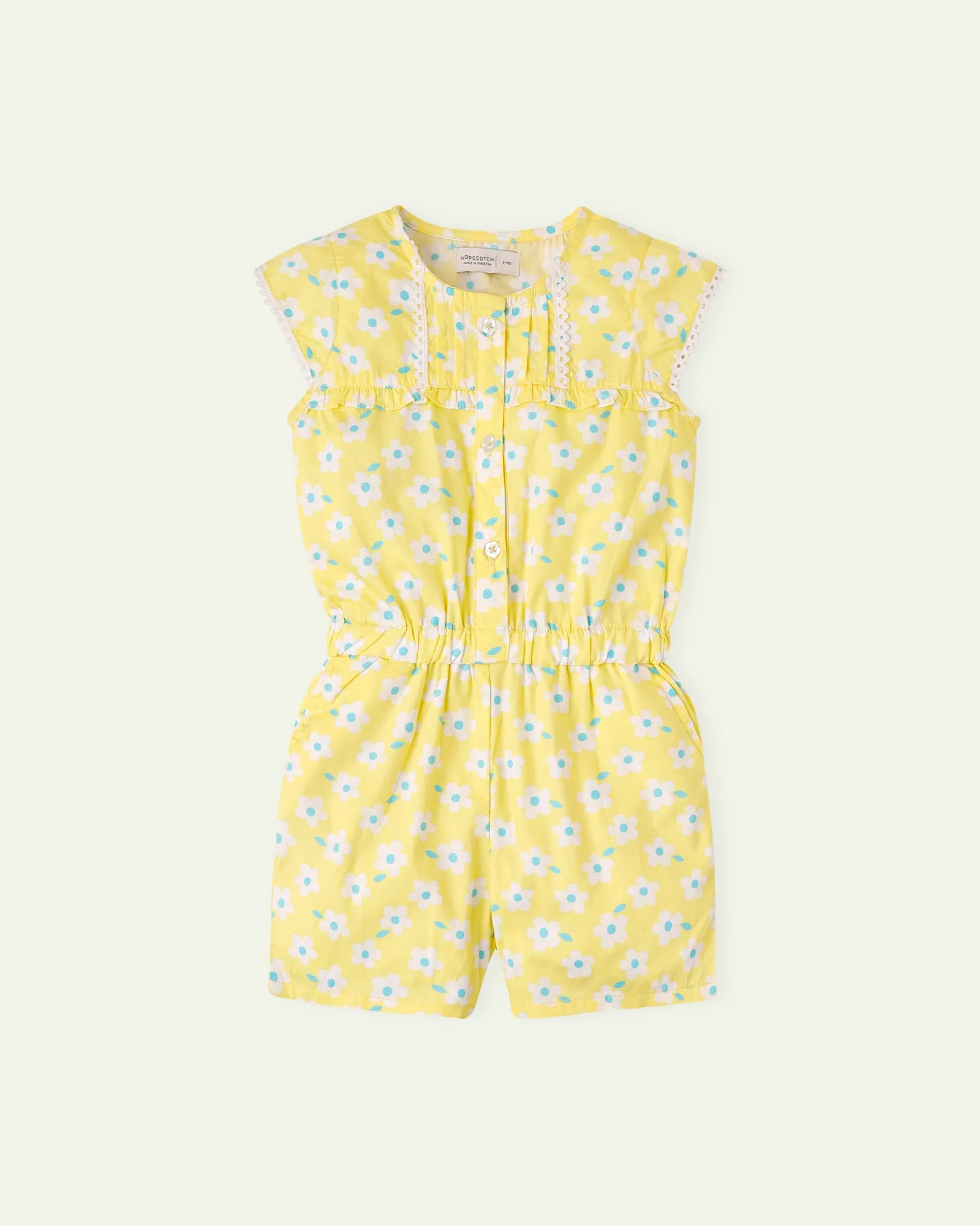 Yellow Floral Jumpsuit