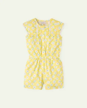 Yellow Floral Jumpsuit